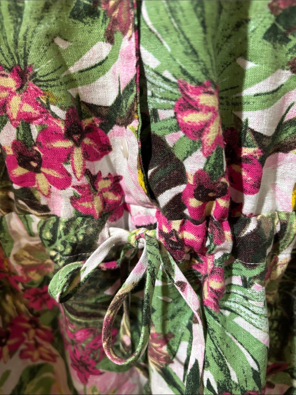 Victoria's Secret Pink and Green Tropical Floral Swim Coverup - Picture 4 of 5